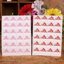 Gift Wrap 3sheets(72pcs) /lot DIY Floral Print Corner Paper Stickers For Po Handwork Frame Decoration Scrapbooking