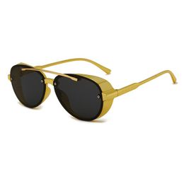 Sunglasses Round Steampunk Colorful Unisex Vintage Men Women Famous Fashion Driving Sun Glases Retro Sunglass For MenSunglasses
