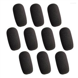 Microphones 10 Pack Mini Foam Windscreen For Headset Microphone High Density Mic Covers Protection
