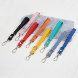Keychains WeSparking Women PU Leather Wrist Strap Keychain Multi Colours For Daily Use Items Festival Gift Accessories