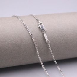 Chains Pure Platinum Pt950 Chain Women 1.1mm Wheat Link Necklace 18inch 3.8-4.2gChains