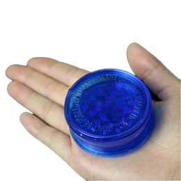 60MM hand tap Plastic Grinder for Tabacoo Herb with Magnet 3 Layers Parts for Smoking accessories Blank Color Shaped