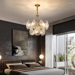 Pendant Lamps Hanging Lamp American Post-Modern Interior Lighting Fixtures Lights Luxury Chandelier Decorate Shell Living Room
