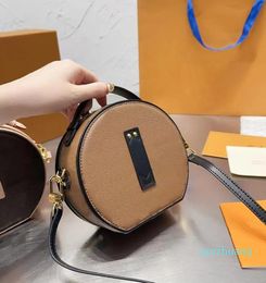 Round shoulder bag women's mini handbag 16 handbag China 2022 new leather women's small messenger purse