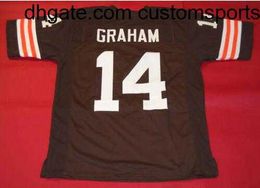 Custom Men Youth women Vintage CUSTOM #14 OTTO GRAHAM College Football Jersey size s-4XL or custom any name or number jersey