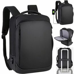 Backpack Men Laptop Business Notebook Waterproof Back Pack USB Charging Port Bag Travel Bagpack Anti Theft