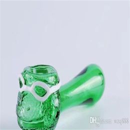 Green frog glass pipes, Wholesale Glass Bongs, Glass Water Pipe, Hookah, Smoking Accessories,