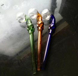 Smoking Pipes Colour pastern bone bending bubble pot Wholesale Glass Hookah, Glass Water Pipe Fittings