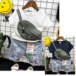 Baby Toddler Tracksuits Years pcs s Summer Clothes Sets Children Fashion TShirts Shorts Outfits for Boy Clothing Set