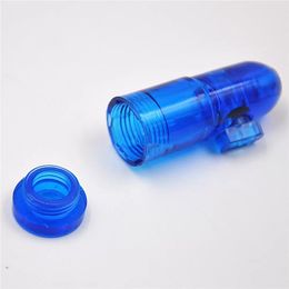 Snuff Snorter hand cutter Acrylic Bullet Rocket Snorter Snuff Bottle Portable Pocket Dispenser Mix Colours for Smoking