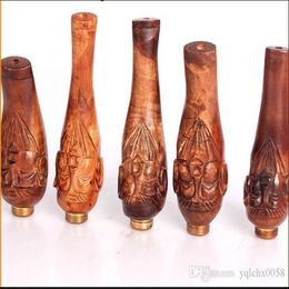 Smoking Pipes Maju mouth longevity old head wooden cigarette holder rod filter cigarette holder filter heat-promotion smoking accessories