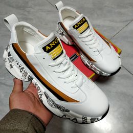 Herrenplattform Sneaker hochwertige Vintage -Plattform Casual Running Shoes Tenis Maskulino A6