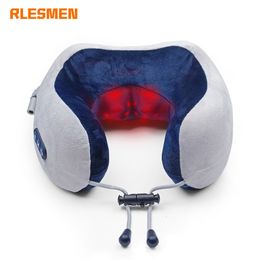 Other Massage Items Electric Neck Massager U Shaped Pillow Multifunctional Portable Shoulder Cervical Massager Travel Home Car Relax Massage Pillow 230211