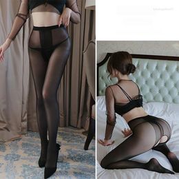 Costume Sexy Woman Female Stockings Fashion WholesaleWomen Socks Oiled Horny Lingerie Open Crotch Pants Transparent Temptation Tights Skirts Erotic