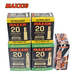 Tyres 1pc Ultralight MAXXIS 20 Bicycle Inner 16*1.9/2.125 20*1.3/1.5/1.75/1.9/2.125 AV FV Presta MTB Road Bike Tube Camera Tyre 0213