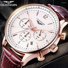 Wristwatches Mens Watches Top Chronograph Military Sport Quartz Watch Classics Men Casual Retro Leather Strap WristwatchWristwatches Wristwa