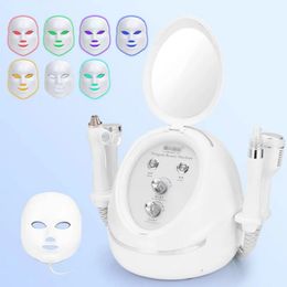5 IN 1 Diamond Dermabrasion Machine Winkle Removal ultrasonic face LED mask current body care Beauty Salon Equipment
