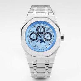 watch mens watch automatic mechanical watches luminous watch 41mm men wristWatch Sapphire wristwatch Montre De Luxe waterproof stainless steel strap moon phase