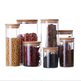 Glass Jars Sealed Biscuits Snacks Storage Kitchen Salt Tea Bag Coffee Bean Organisation Container Cans