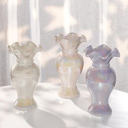 Vases Light Luxury Ceramic Flower Apparatus Modern Home Decoration Soft Magic Pearl