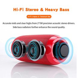 Portable Speakers Bluetooth Speaker Wireless Bass Subwoofer Waterproof Outdoor Boombox AUX USB Stereo Loudspeaker Music Box