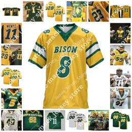 11 Carson Wentz Jersey 2022 NCAA NDSU North Dakota State Bison Stitched Football 16 Brock Jensen 43 Marcus Williams 1 Christian Watson 0