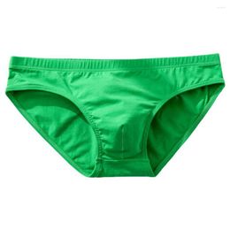 Underpants Adult Man Briefs Stretchy Breathable Solid Colour Male Underwear For Daily Life