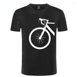 Camisetas masculinas design de bicicleta de bicicleta de bicicleta de bicicleta Humor Humor Leisure Novelty Tops Blusa confortável Criativo Casual Casual Padrão
