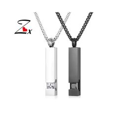 Pendant Necklaces Stainless Steel Bar Couple Romantic Necklace Valentines Day Gift For Lover Drop Delivery Jewelry Pendants Dho6N