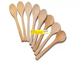 Wooden Spoons Honey Spoon Baby Spoons Mini Wood Tea Spoon 6 styles for choice