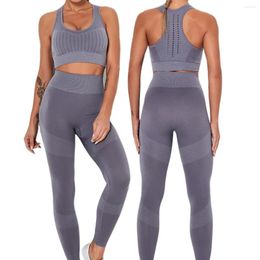 Active Sets Seamless Leggings Fitness Crop Tops Jogger Running Sportswear Gym Workout Clothes 2 Pcs Set Yoga Pants Sexy Sports Bra Tracksuit