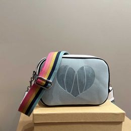 luxury handbag camera bags purses designer women handbags leather shoulder bags Fashion Colour Matching Heart crossbodys bag wallet 230213