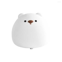 Night Lights LED Light Cute Cartoon Silicone USB Charging Home Office Kitchen Bedroom Indoor Bedside Decoration Touch Lamp