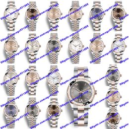 20 Model High quality watch 2813 sports automatic pink watch 278341rbr 31mm brown Roman dial diamond watch rose gold stainless steel strap sapphire glass gray watch