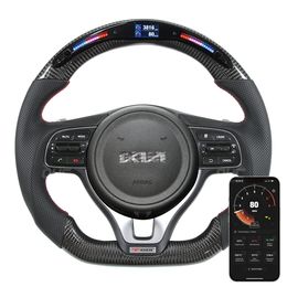 Race Display LED Steering Wheels Compatible for Hyundai KX5 Car Accessories Carbon Fibre Wheel