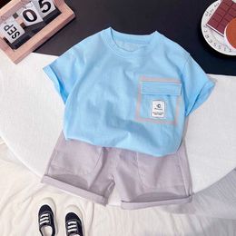 Clothing Sets Children Clothes Set Summer Boy Girl Printed Short Sleeve Tshirt Loose Shorts Pcssets Infant Kids Fashion Tracksuit