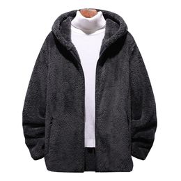 Men's Jackets Men s Jackets 6xl 7xl 8xl Plus Size Male Fleece Jacket High Quality Autumn and Winter Thermal Warm Hooded Coat Bomber Men Clothing 230213