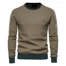 Men's Sweaters 2023 Knit Top Men's Base Autumn/winter Crew Neck Jumper Pullover Men