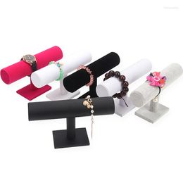 Jewellery Pouches TONVIC Wholesale Bracelet Display Shelf Stand Rack Bangle Headwear Watch Organiser Storage T-Bar Holder