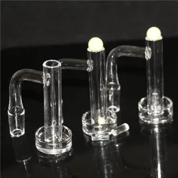 hookahs Seamless Fully Weld Smoking Terp Slurper Blender Spin Quartz Banger with Glass Marble Screw Ball Set