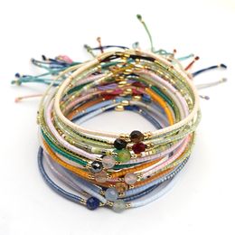 Reisperlen-Armband, handgewebte Armbänder, böhmische Farbe, Perlenarmband, Freundschaft, Modeschmuck, Accessoires