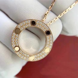 Collane con diamanti Pendenti Girocollo Collana in acciaio inossidabile Donna Uomo Amante Neckalce Regalo di gioielli