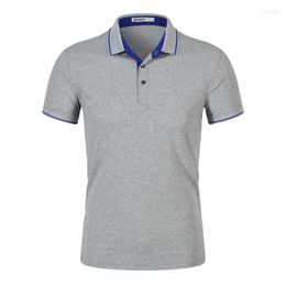 Men's Polos Men Polo Shirts High Quality Summer Short Sleeve Cotton Business Casual Stand Collar Tops Plus Size 3XL