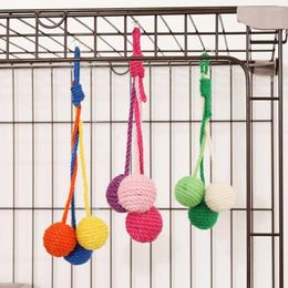 Cat Toys Pet Hanging Sisal Ball Bite-resistant Wear-resistant Jute Twine Rope Supplies For Relieve Boredom Drop