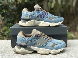 NEW New Style 2024 Shoes Basketball 9060 Running Bodega Sneakers Age of Discovery Blue Grey Suede Trainers for Mens Womens Shoes 36-45