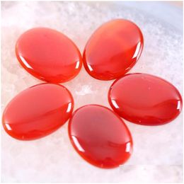 Charms Without Tags Stone 30X40Mm Natural Red Carnelian Onyx Bead Cab Cabochon 1Pcs Rk1697Charms Drop Delivery 202 Dhk5U