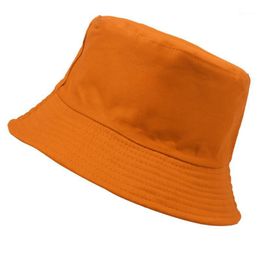 Cloches 1PC Korean Candy Colour Fisherman Hat For Women Men DIY Portable Folding Spring Summer Fashion Outdoor Sunshade H111