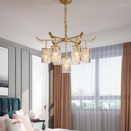 Chandeliers Moder Led Chandelier Lights For Living Room Kitchen Dining El Ceiling Crystal Nordic Bedroom Lamp Fixtures