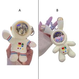 Keychains Cute Plush Astronaut Keychain Space For Men Female Anime Car Accessories School Bag Charm Adult Child Gift