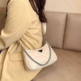 Cheap Purses Clearance 60% Off Handbag version solid Colour triangle sewing trend child mother simple Single Messenger chain women'sA4YQ sales